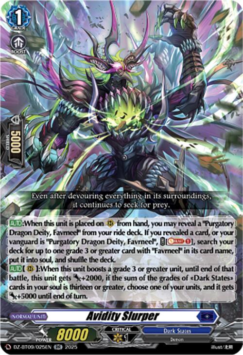 Avidity Slurper (DZ-BT09/025EN) [Super Brave Detonation] | Pegasus Games WI