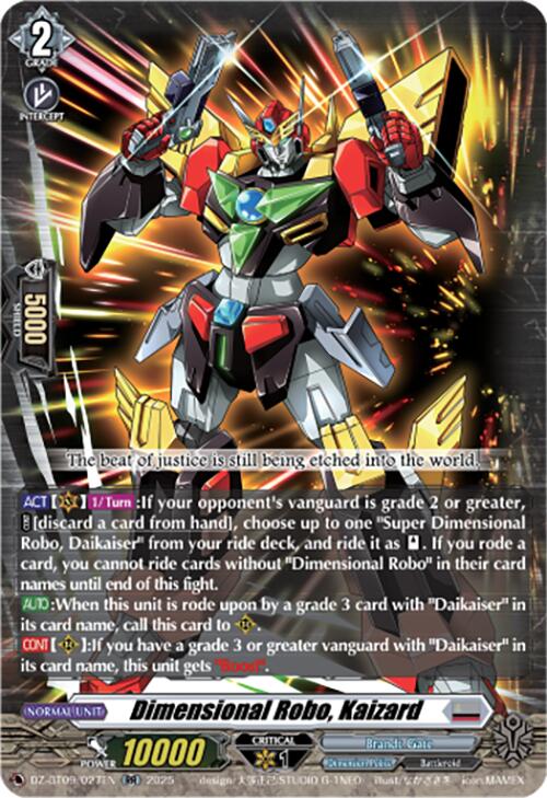 Dimensional Robo, Kaizard (DZ-BT09/027EN) [Super Brave Detonation] | Pegasus Games WI