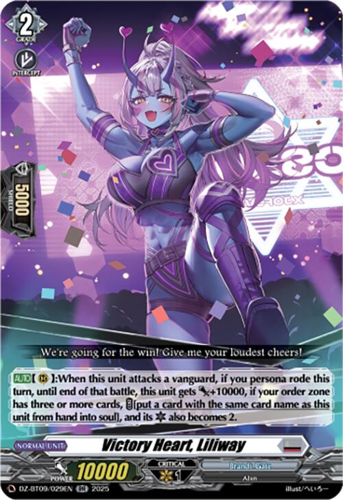 Victory Heart, Liliway (DZ-BT09/029EN) [Super Brave Detonation] | Pegasus Games WI