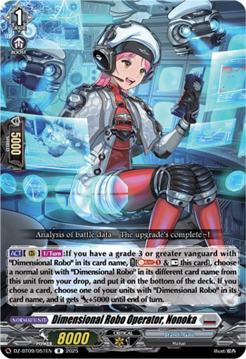 Dimensional Robo Operator, Nonoka (DZ-BT09/051EN) [Super Brave Detonation] | Pegasus Games WI