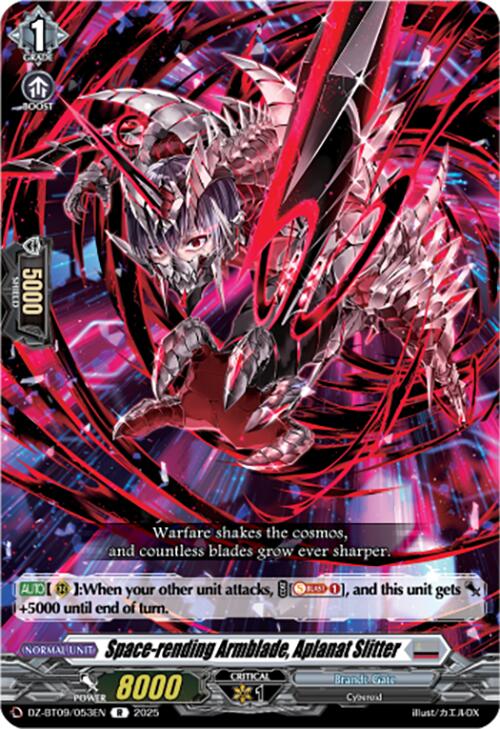 Space-rending Armblade, Aplanat Slitter (DZ-BT09/053EN) [Super Brave Detonation] | Pegasus Games WI