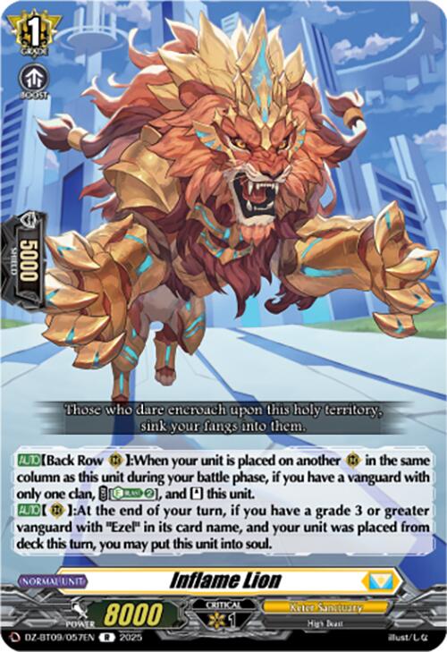 Inflame Lion (DZ-BT09/057EN) [Super Brave Detonation] | Pegasus Games WI
