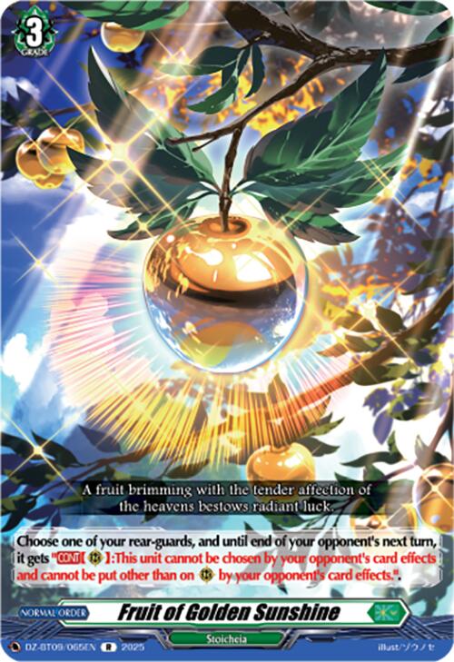 Fruit of Golden Sunshine (DZ-BT09/065EN) [Super Brave Detonation] | Pegasus Games WI