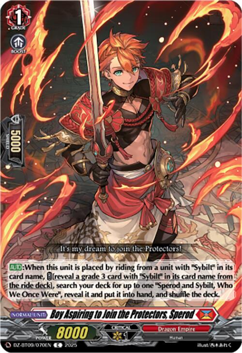 Boy Aspiring to Join the Protectors, Sperod (DZ-BT09/070EN) [Super Brave Detonation] | Pegasus Games WI