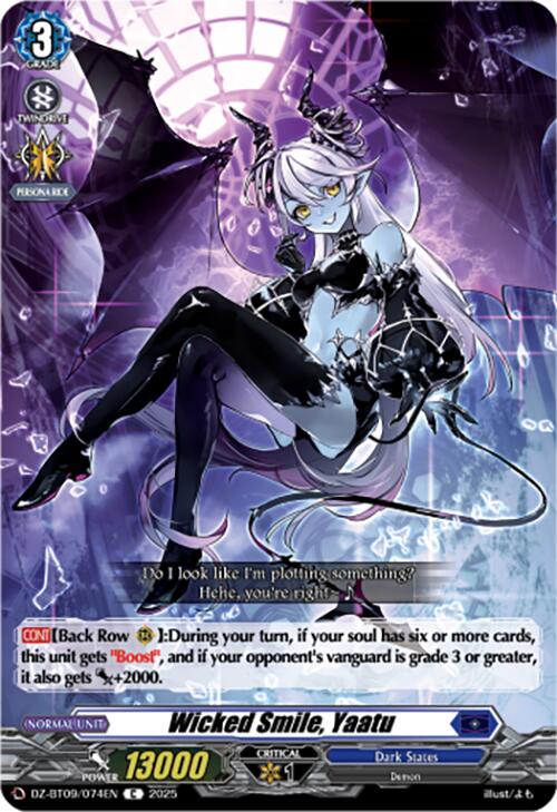 Wicked Smile, Yaatu (DZ-BT09/074EN) [Super Brave Detonation] | Pegasus Games WI