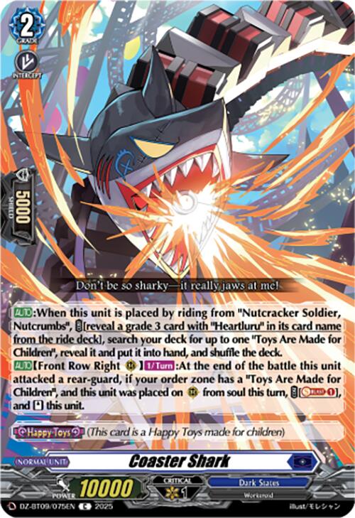 Coaster Shark (DZ-BT09/075EN) [Super Brave Detonation] | Pegasus Games WI