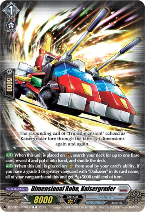 Dimensional Robo, Kaisergrader (DZ-BT09/086EN) [Super Brave Detonation] | Pegasus Games WI