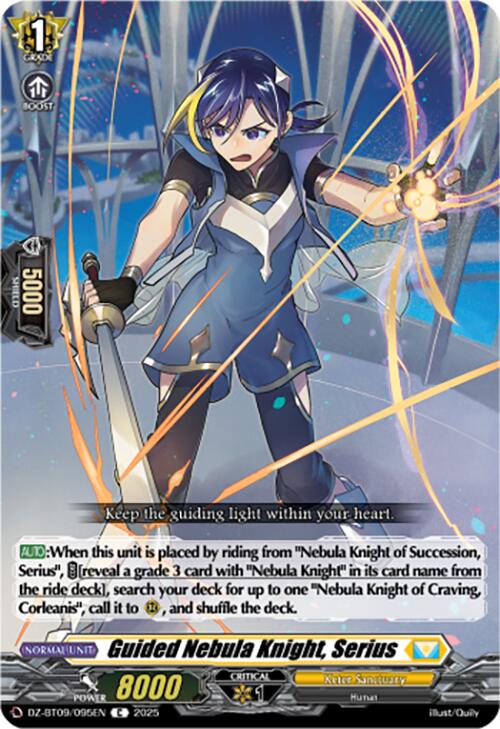 Guided Nebula Knight, Serius (DZ-BT09/095EN) [Super Brave Detonation] | Pegasus Games WI