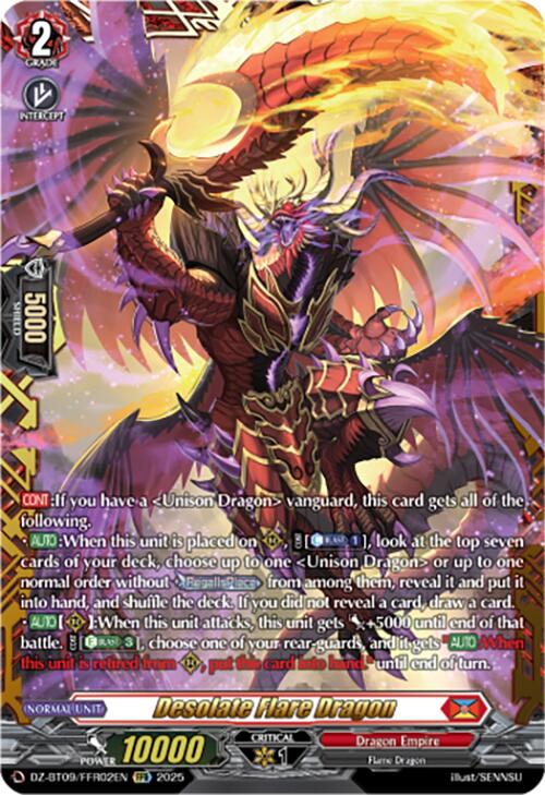 Desolate Flare Dragon (DZ-BT09/FFR02EN) [Super Brave Detonation] | Pegasus Games WI