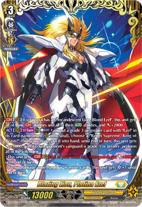 Blazing Lion, Platina Ezel (DZ-BT09/FFR11EN) [Super Brave Detonation] | Pegasus Games WI