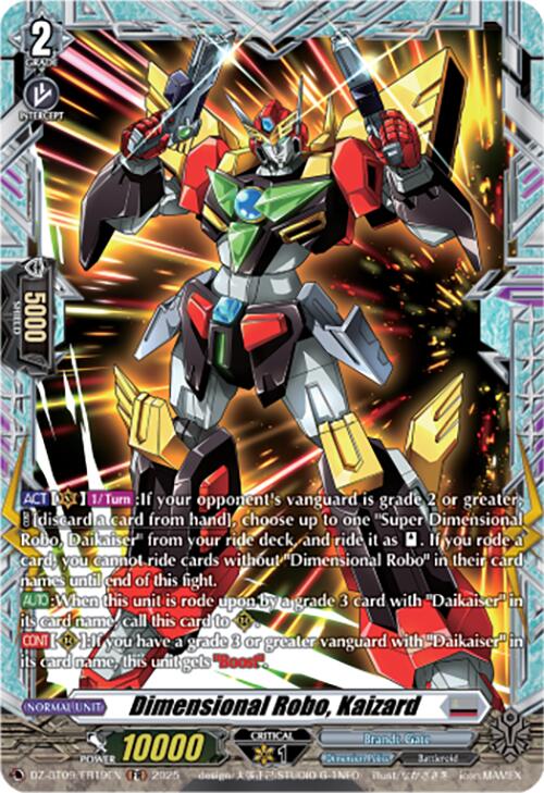 Dimensional Robo, Kaizard (DZ-BT09/FR19EN) [Super Brave Detonation] | Pegasus Games WI