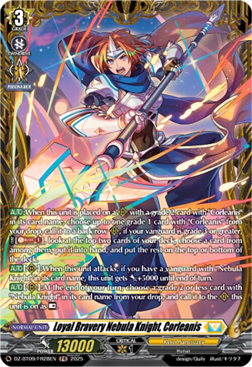 Loyal Bravery Nebula Knight, Corleanis (DZ-BT09/FR28EN) [Super Brave Detonation] | Pegasus Games WI