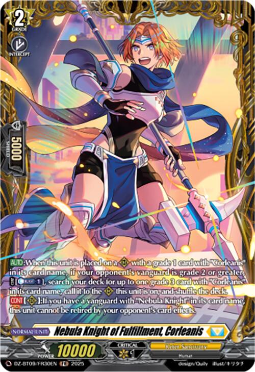 Nebula Knight of Fulfillment, Corleanis (DZ-BT09/FR30EN) [Super Brave Detonation] | Pegasus Games WI