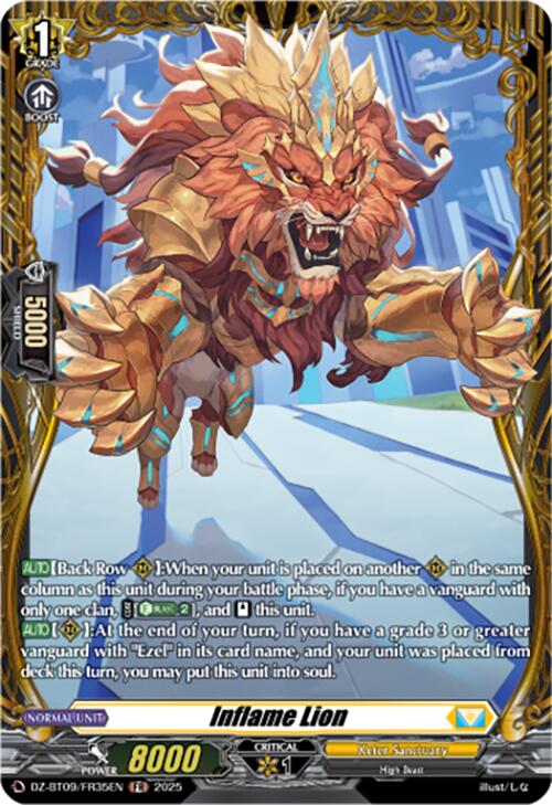 Inflame Lion (DZ-BT09/FR35EN) [Super Brave Detonation] | Pegasus Games WI