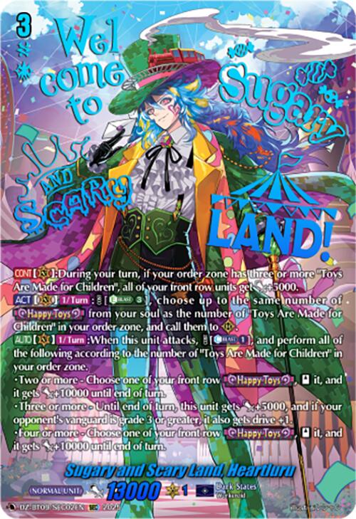 Sugary and Scary Land, Heartluru (DZ-BT09/SEC02EN) [Super Brave Detonation] | Pegasus Games WI