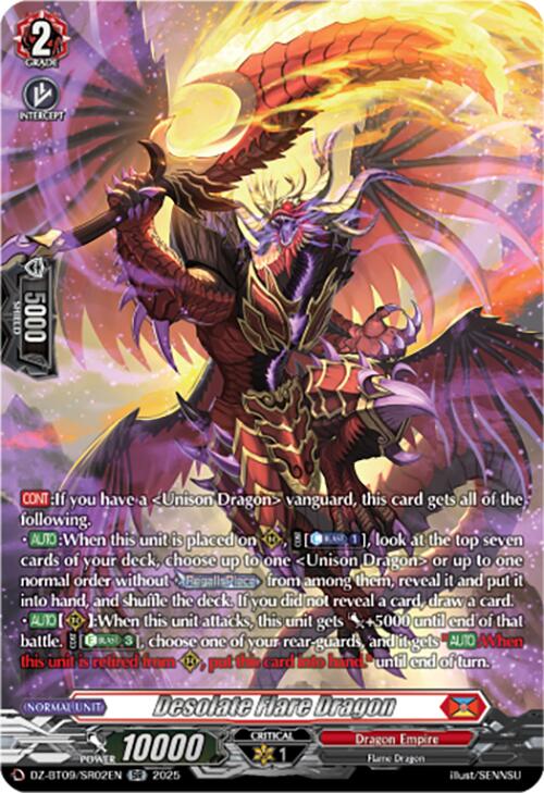 Desolate Flare Dragon (DZ-BT09/SR02EN) [Super Brave Detonation] | Pegasus Games WI
