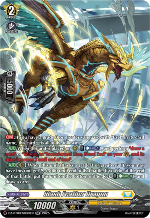 Slash Feather Dragon (DZ-BT09/SR30EN) [Super Brave Detonation] | Pegasus Games WI