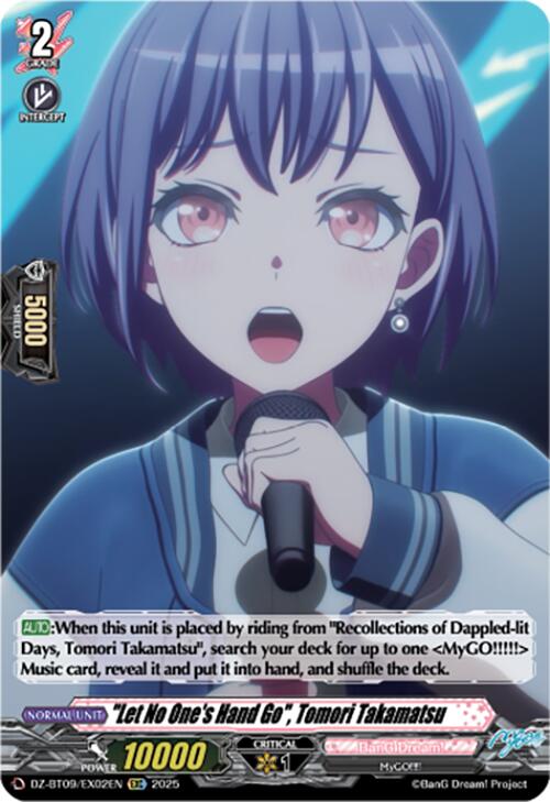 "Let No One's Hand Go", Tomori Takamatsu (EXRRR) (DZ-BT09/EX02EN) [Super Brave Detonation] | Pegasus Games WI