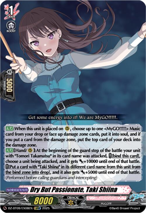 Dry But Passionate, Taki Shiina (EXC) (DZ-BT09/EX08EN) [Super Brave Detonation] | Pegasus Games WI
