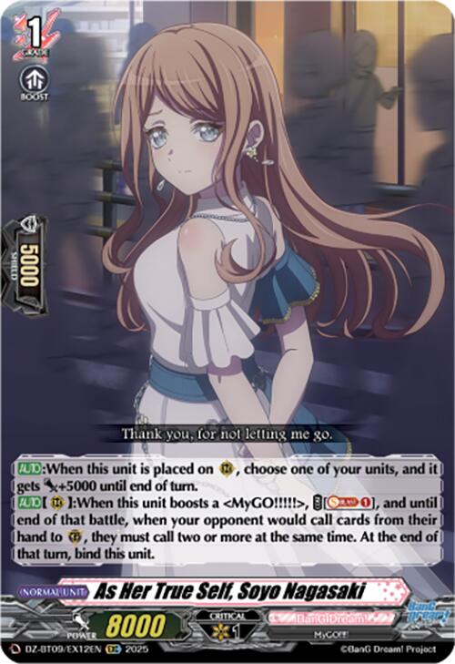 As Her True Self, Soyo Nagasaki (EXC) (DZ-BT09/EX12EN) [Super Brave Detonation] | Pegasus Games WI