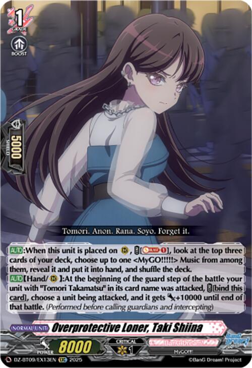 Overprotective Loner, Taki Shiina (EXRRR) (DZ-BT09/EX13EN) [Super Brave Detonation] | Pegasus Games WI