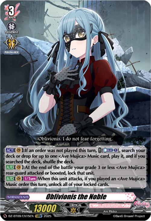 Oblivionis the Noble (EXRRR) (DZ-BT09/EX15EN) [Super Brave Detonation] | Pegasus Games WI