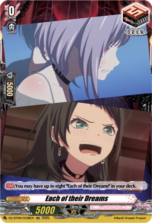 Each of their Dreams (EXC) (DZ-BT09/EX38EN) [Super Brave Detonation] | Pegasus Games WI