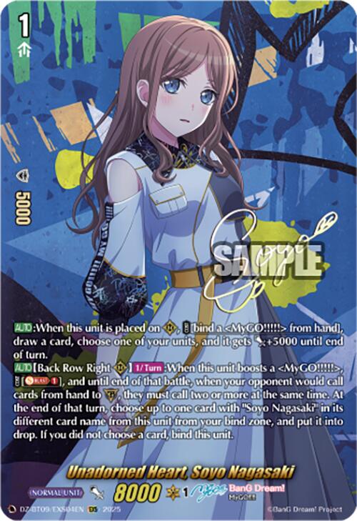Unadorned Heart, Soyo Nagasaki (DZ-BT09/EXS04EN) [Super Brave Detonation] | Pegasus Games WI