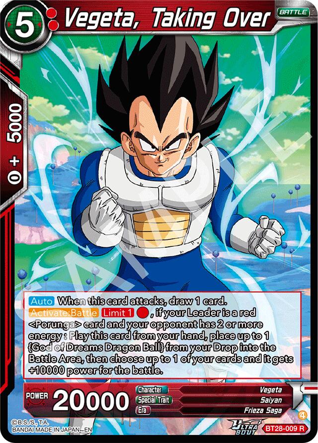 Vegeta, Taking Over (BT28-009) [Prismatic Clash] | Pegasus Games WI