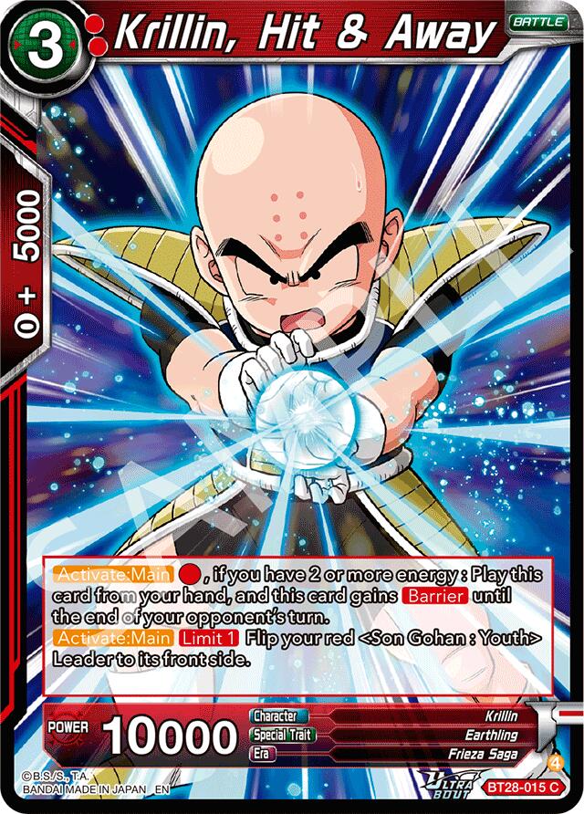 Krillin, Hit & Away (BT28-015) [Prismatic Clash] | Pegasus Games WI