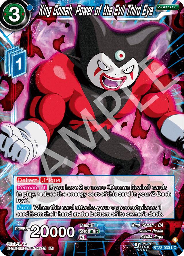 King Gomah, Power of the Evil Third Eye (BT28-030) [Prismatic Clash] | Pegasus Games WI