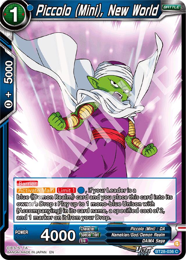 Piccolo (Mini), New World (BT28-036) [Prismatic Clash] | Pegasus Games WI