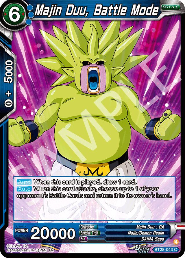 Majin Duu, Battle Mode (BT28-043) [Prismatic Clash] | Pegasus Games WI