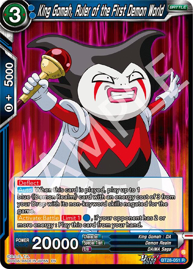 King Gomah, Ruler of the First Demon World (BT28-051) [Prismatic Clash] | Pegasus Games WI