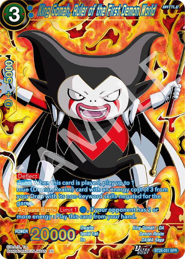King Gomah, Ruler of the First Demon World (SPR) (BT28-051) [Prismatic Clash] | Pegasus Games WI