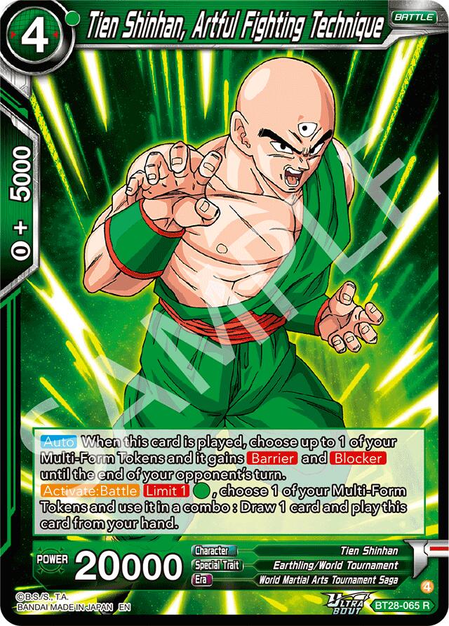 Tien Shinhan, Artful Fighting Technique (BT28-065) [Prismatic Clash] | Pegasus Games WI