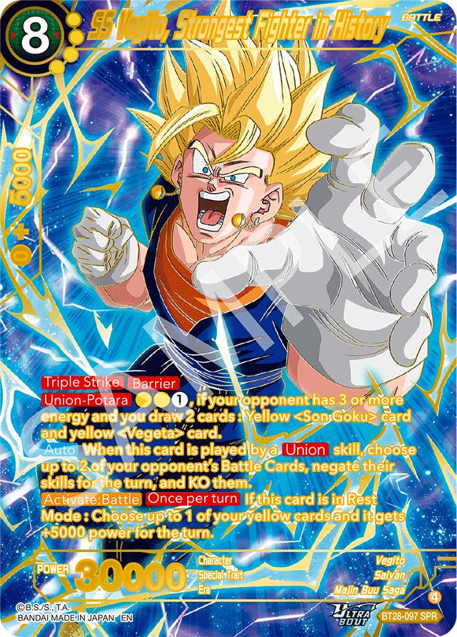 SS Vegito, Strongest Fighter in History (SPR) (BT28-097) [Prismatic Clash] | Pegasus Games WI
