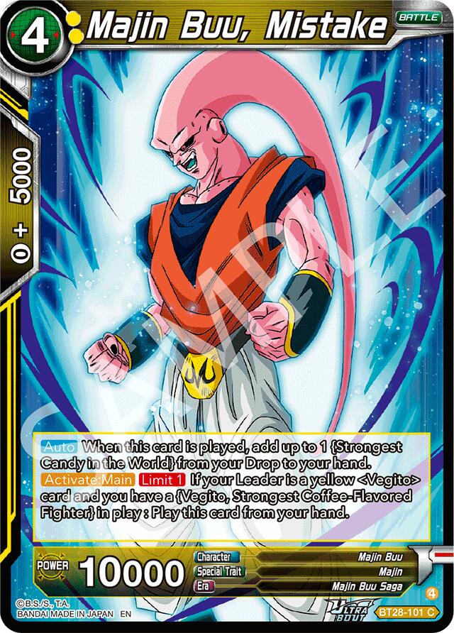 Majin Buu, Mistake (BT28-101) [Prismatic Clash] | Pegasus Games WI