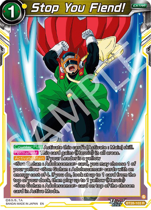 Stop You Fiend! (BT28-103) [Prismatic Clash] | Pegasus Games WI