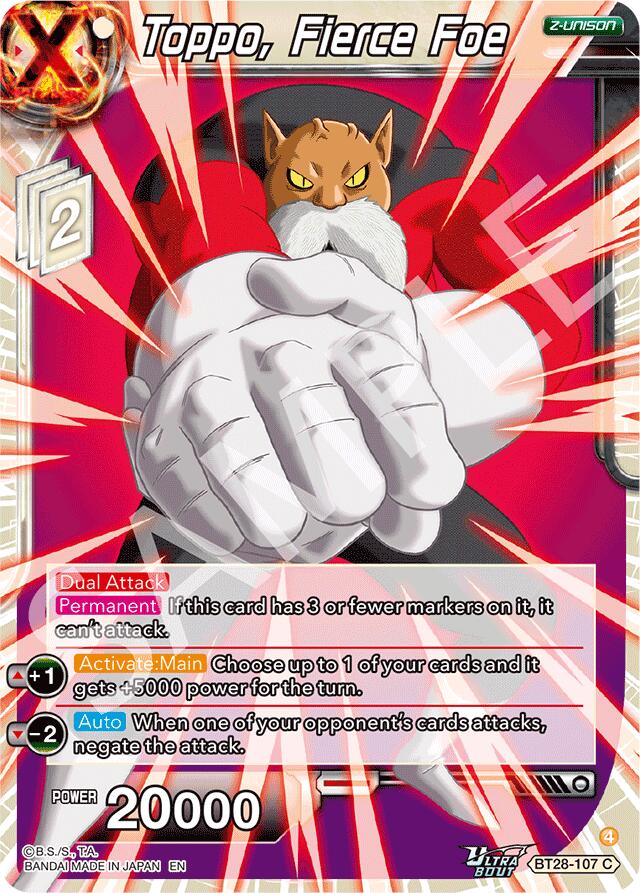 Toppo, Fierce Foe (BT28-107) [Prismatic Clash] | Pegasus Games WI