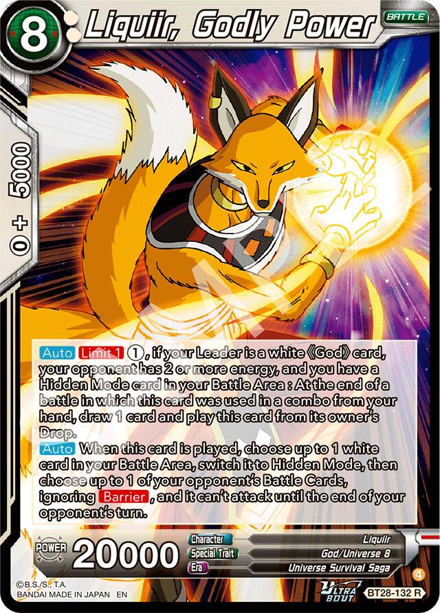 Liquiir, Godly Power (BT28-132) [Prismatic Clash] | Pegasus Games WI