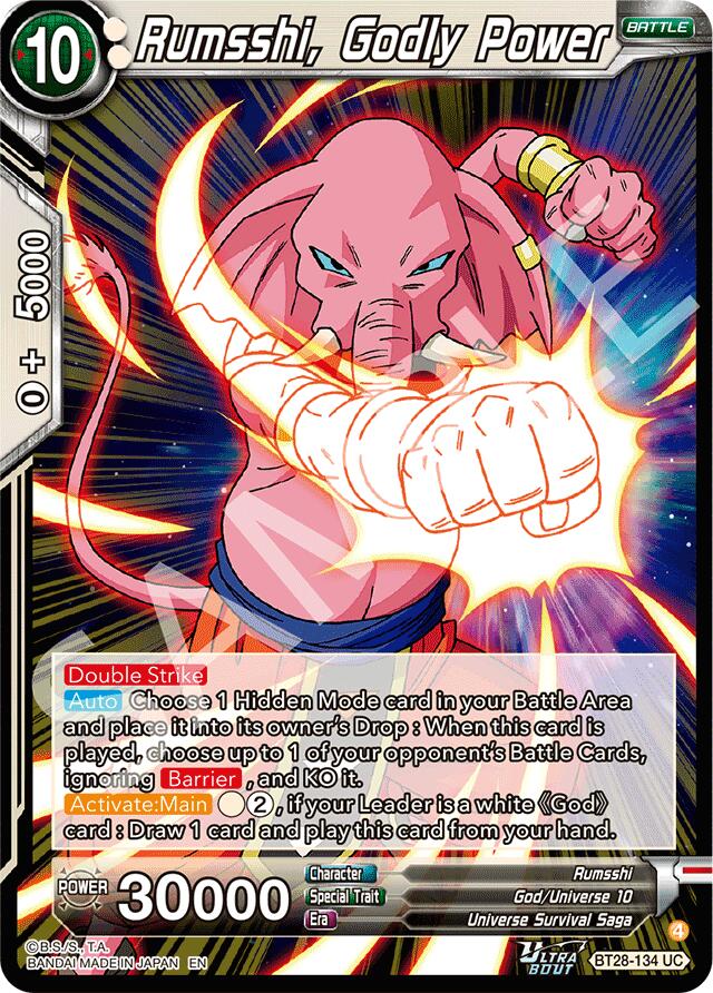 Rumsshi, Godly Power (BT28-134) [Prismatic Clash] | Pegasus Games WI