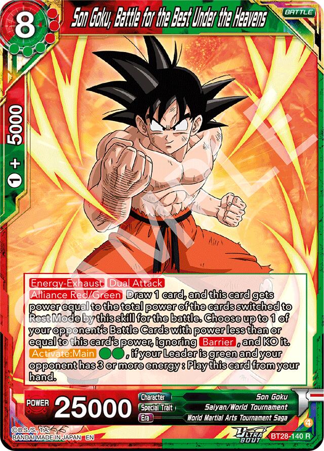 Son Goku, Battle for the Best Under the Heavens (BT28-140) [Prismatic Clash] | Pegasus Games WI