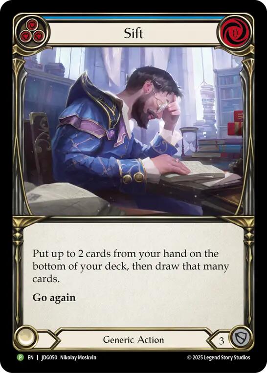 Sift (Blue) [JDG050] (Promo)  Cold Foil | Pegasus Games WI