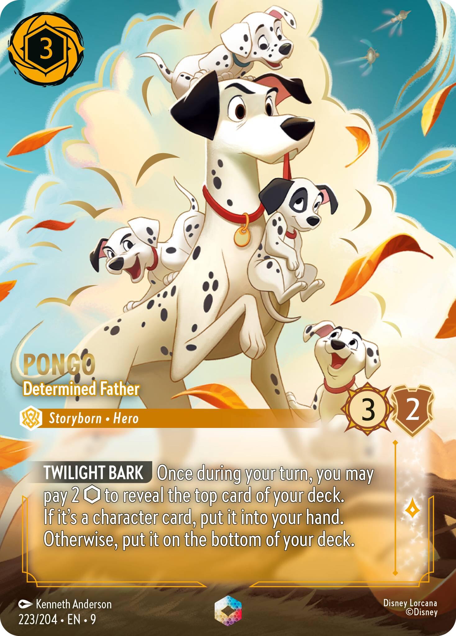 Pongo - Determined Father (Enchanted) (223/204) [Fabled] | Pegasus Games WI