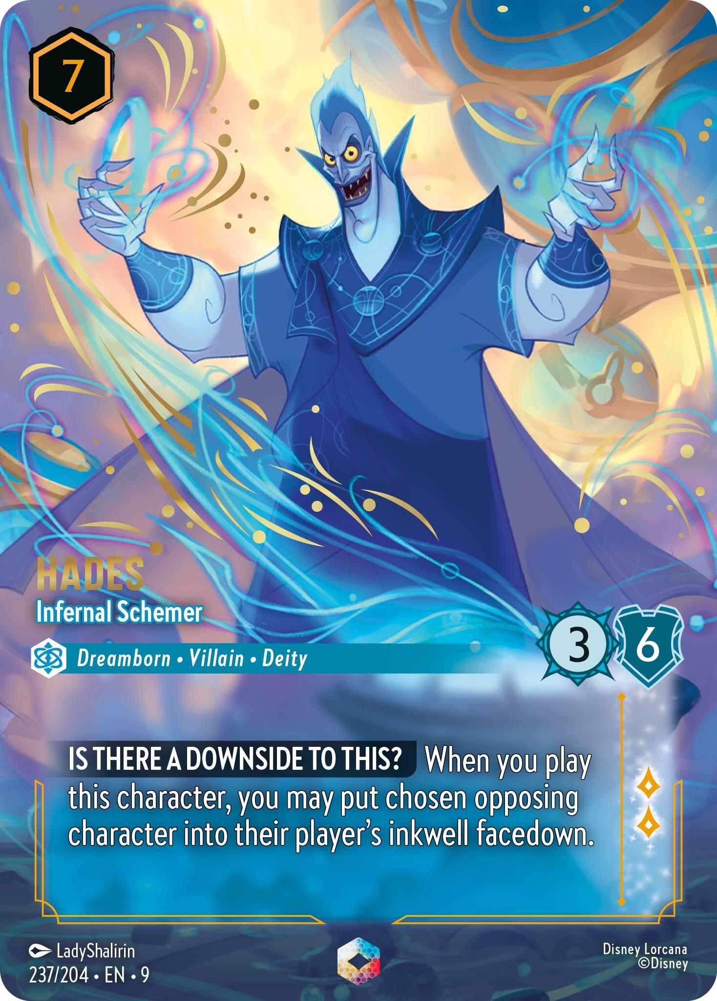 Hades - Infernal Schemer (Enchanted) (237/204) [Fabled] | Pegasus Games WI