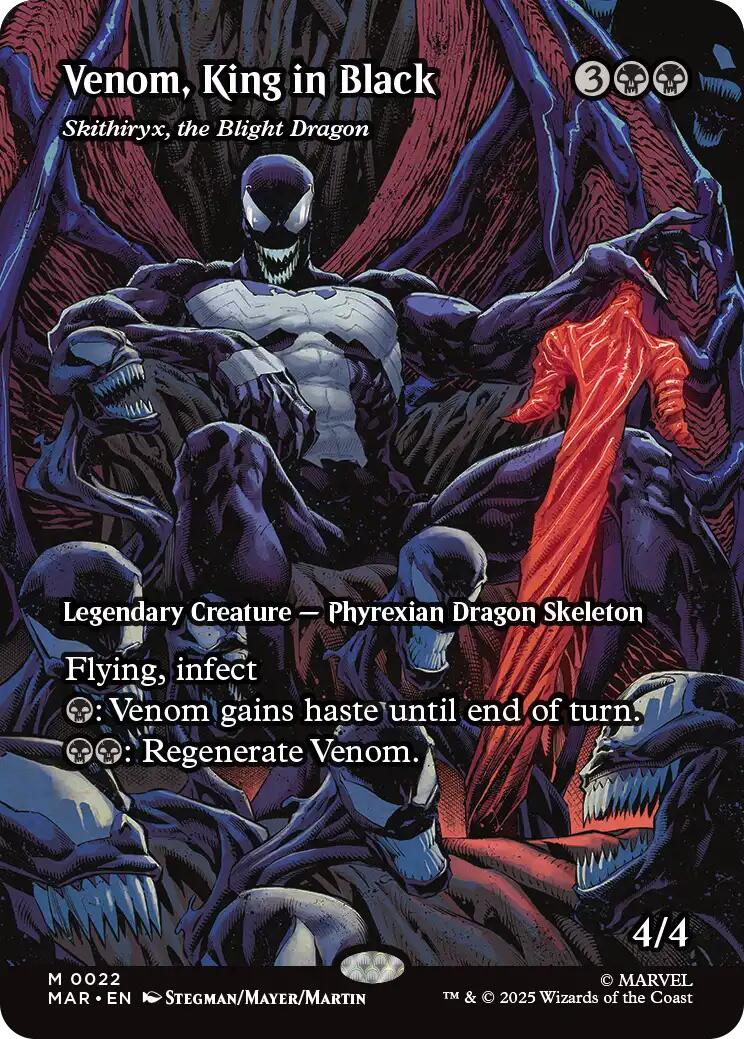 Venom, King in Black - Skithiryx, the Blight Dragon (Borderless) [Marvel's Spider-Man: Eternal-Legal] | Pegasus Games WI