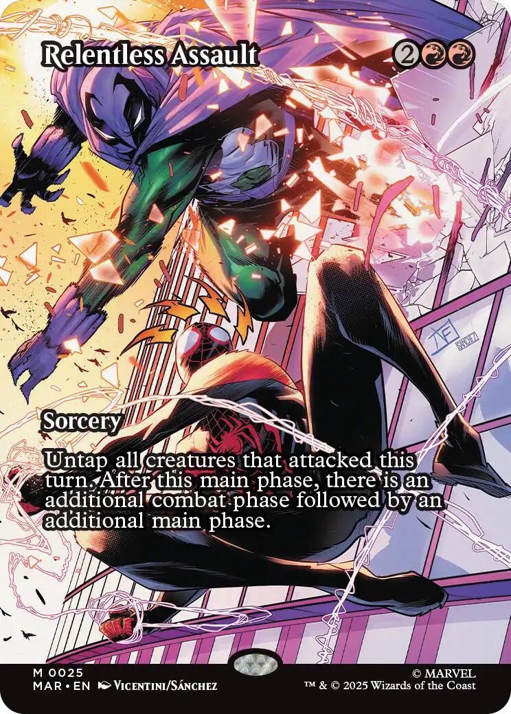 Relentless Assault (Borderless) [Marvel Universe: Eternal-Legal] | Pegasus Games WI