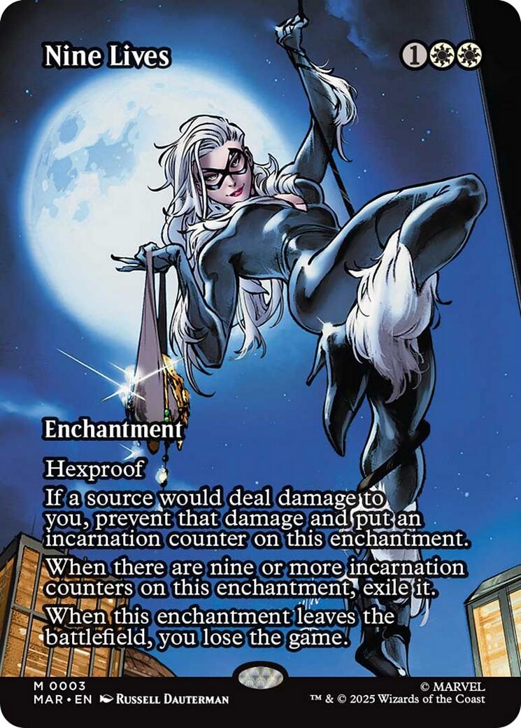 Nine Lives (Borderless) [Marvel's Spider-Man: Eternal-Legal] | Pegasus Games WI