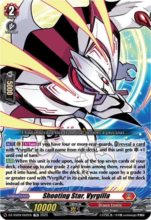 Shooting Star, Vyrgilla (DZ-SS09/002EN) [DZ-SS09: Zero Tendo Start Deck] | Pegasus Games WI